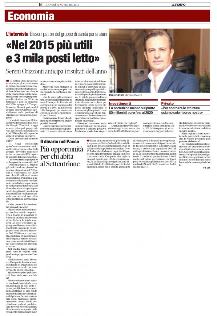 Blasoni Il Tempo 19 novembre 2015